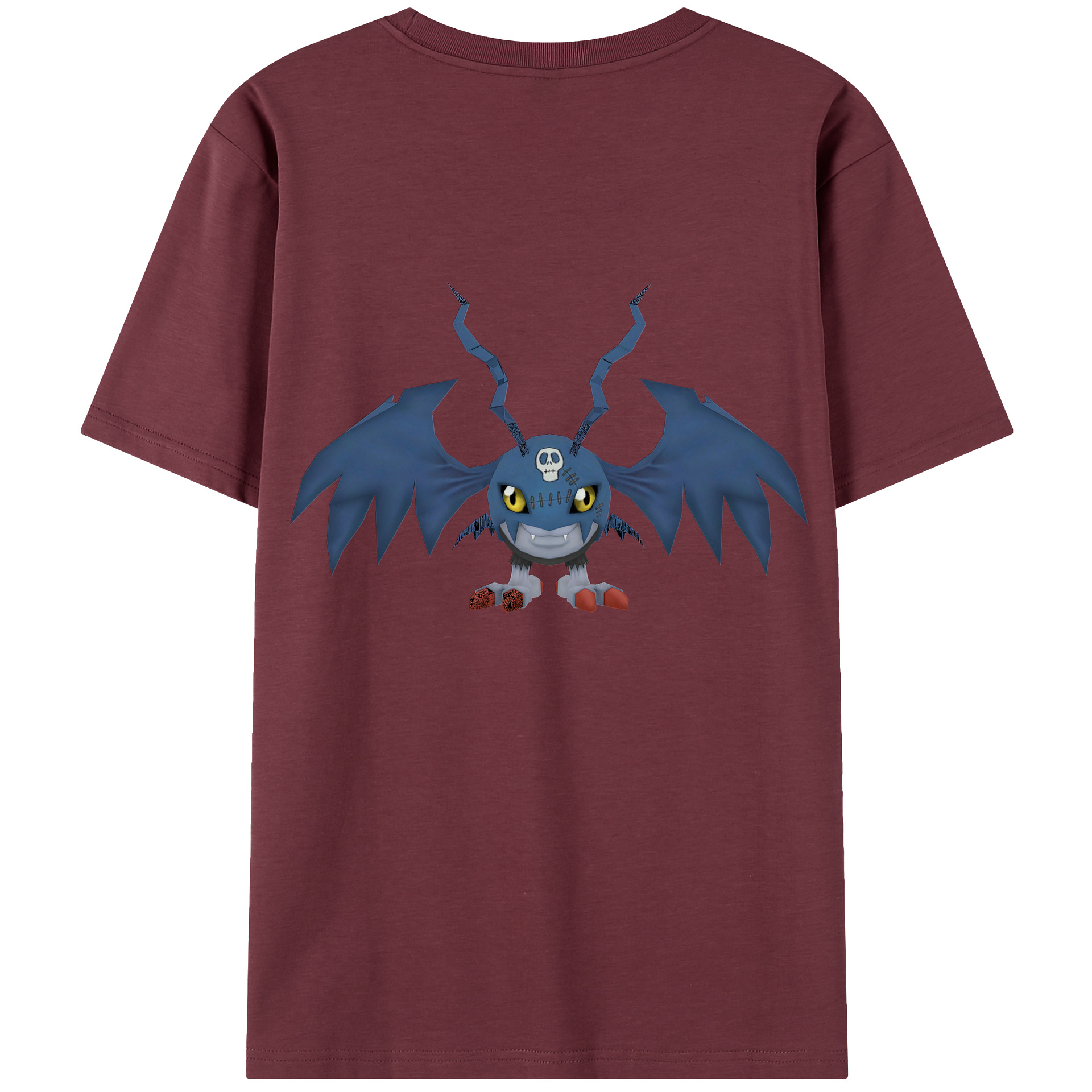 （画像用） Digimon デジタルモンスター/デジモン 綿100％半袖Tシャツ（背面プリント）